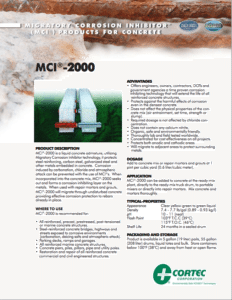 MCI®-2000 Liquid Concrete Admixture 