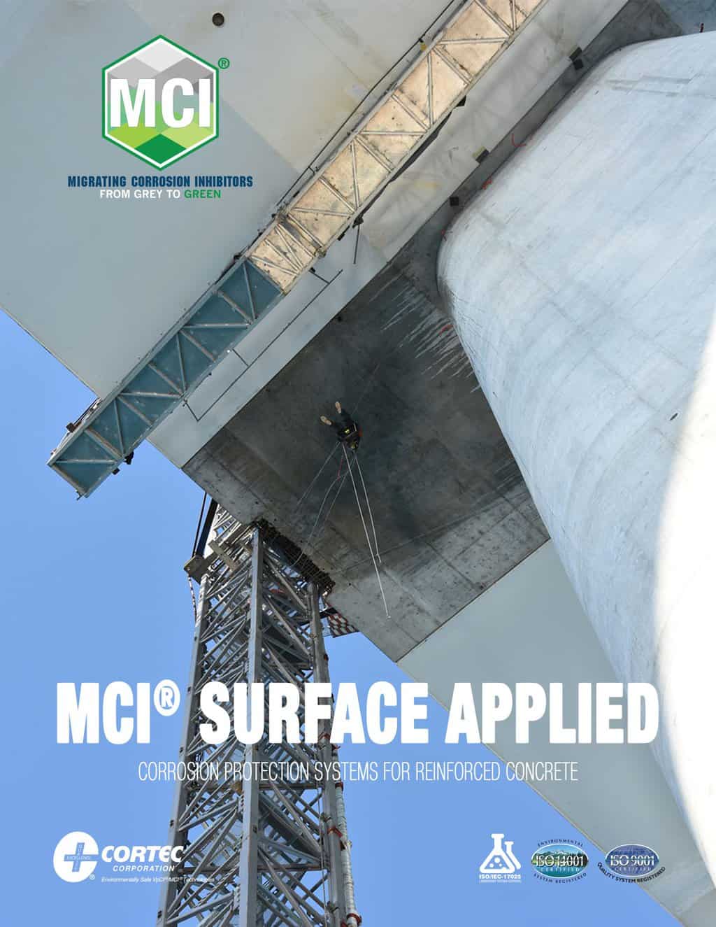 surface treatment brochure showing mci products